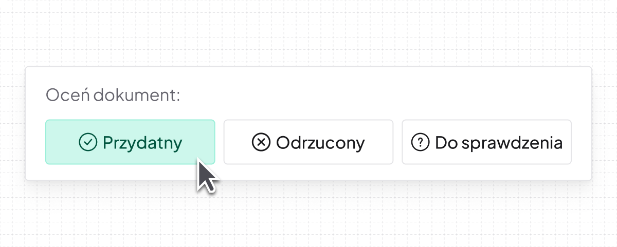 Ty oceniasz, wybierasz i podejmujesz merytoryczne decyzje.